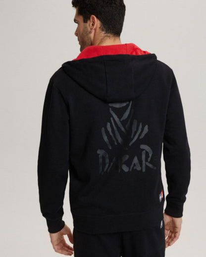 Sweat à capuche zippé Dakar Dirt 4 - Noir