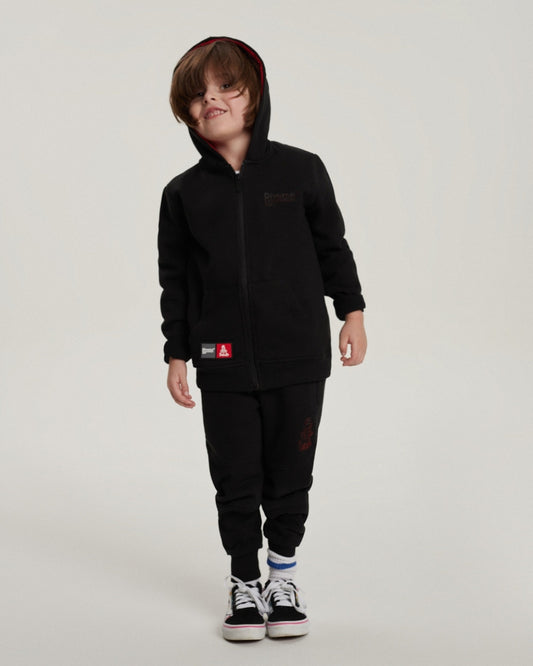 Sweat à capuche zippé Enfant Dakar 822 - Noir
