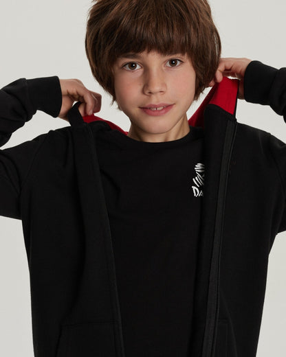 Sweat à capuche zippé Enfant Dakar 822 - Noir