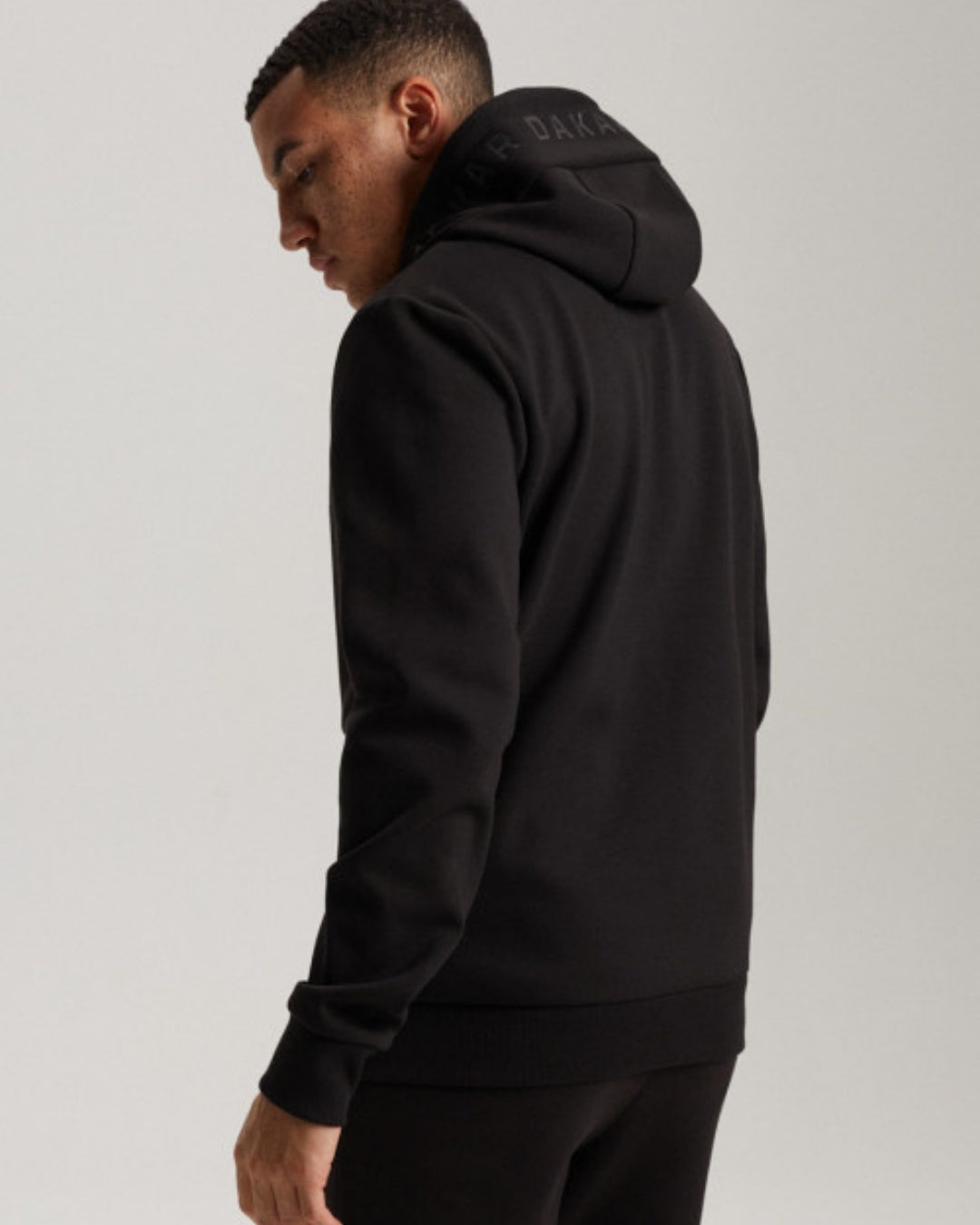 Sweat à capuche zippé Dakar VIP H02 - Noir
