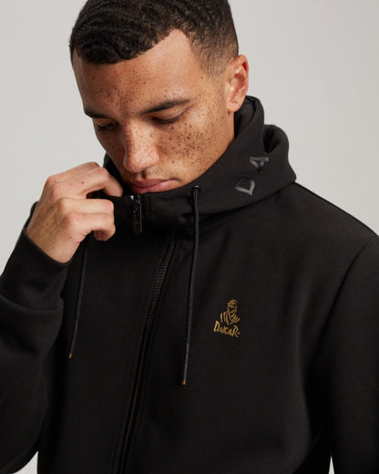 Sweat à capuche zippé Dakar VIP H02 - Noir