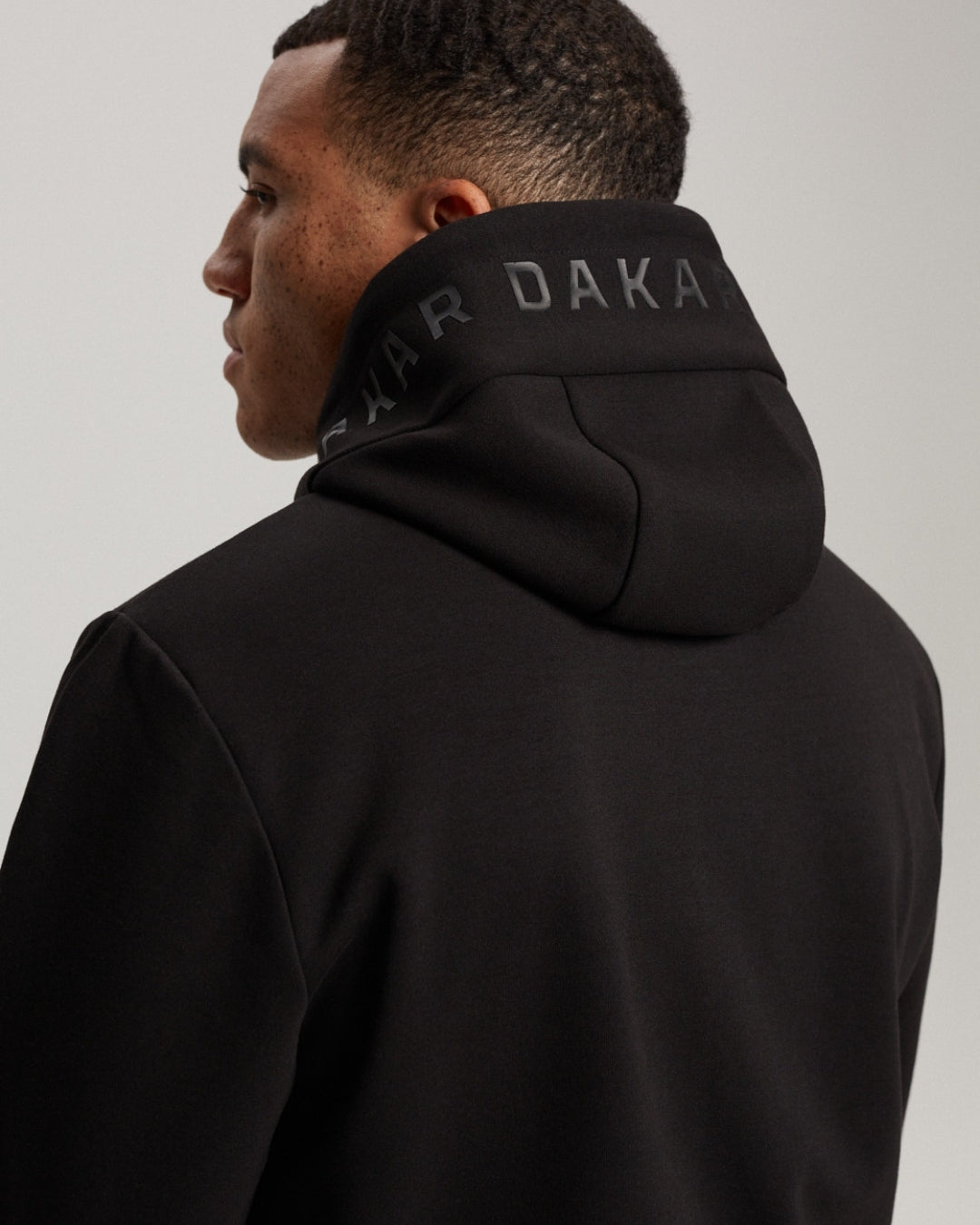 Sweat à capuche zippé Dakar VIP H02 - Noir