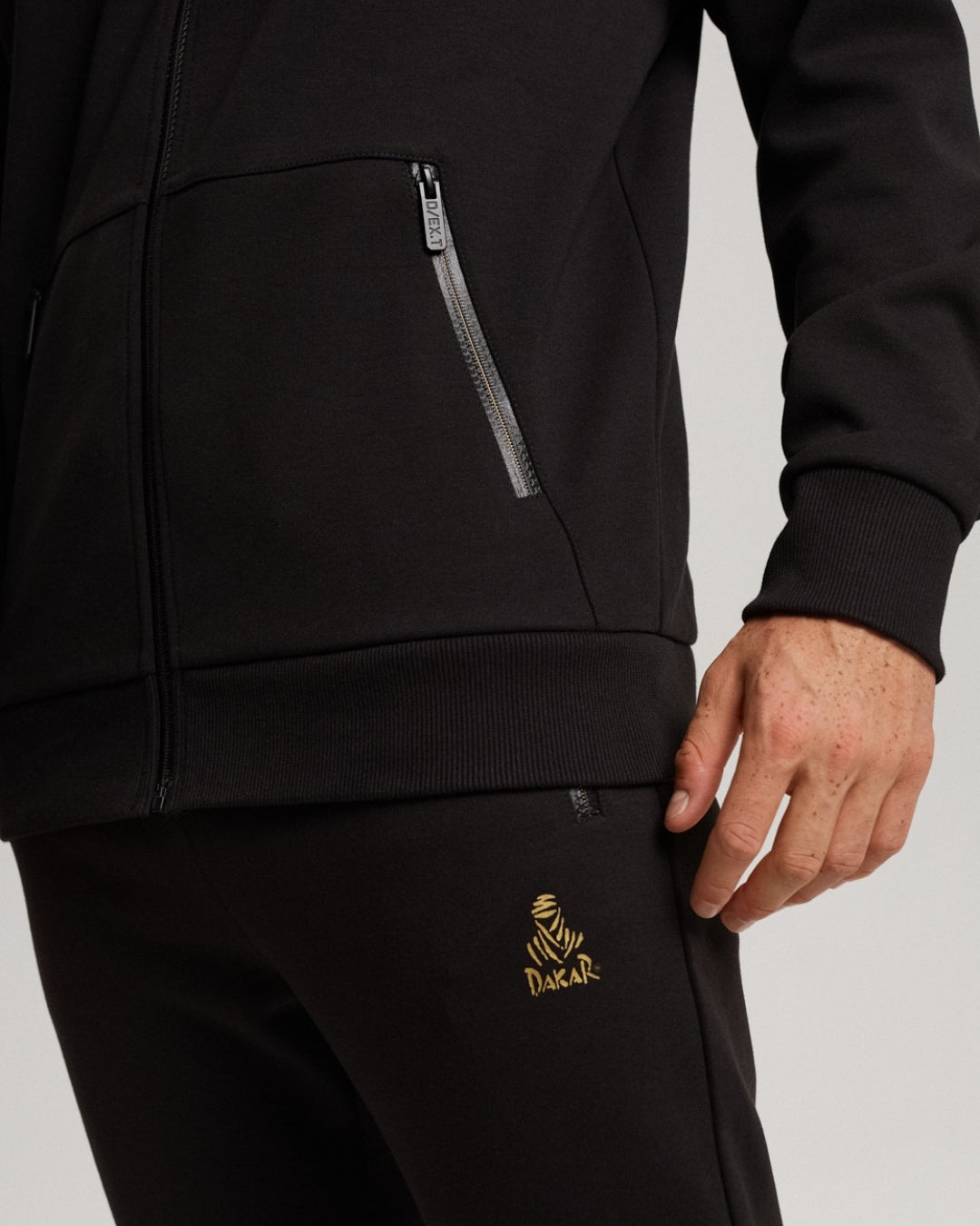 Sweat à capuche zippé Dakar VIP H02 - Noir