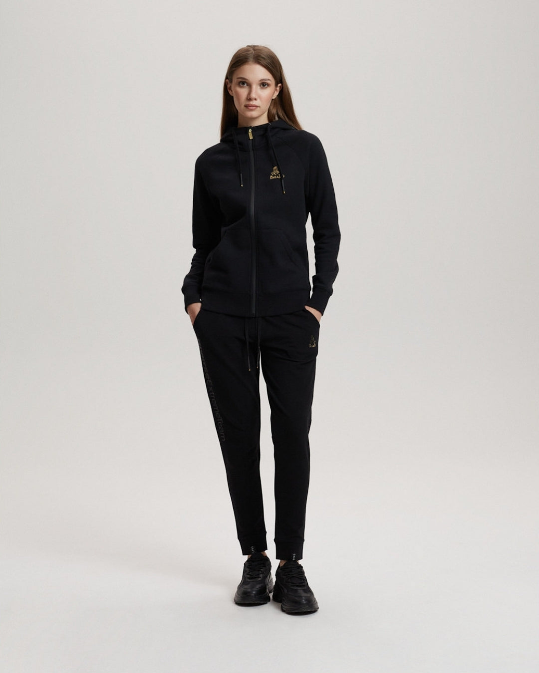 Sweat à capuche zippé Femme Dakar VIP 29 - Noir