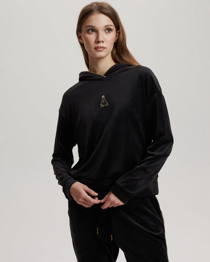 Sweat à capuche Femme Dakar VIP 30 - Noir