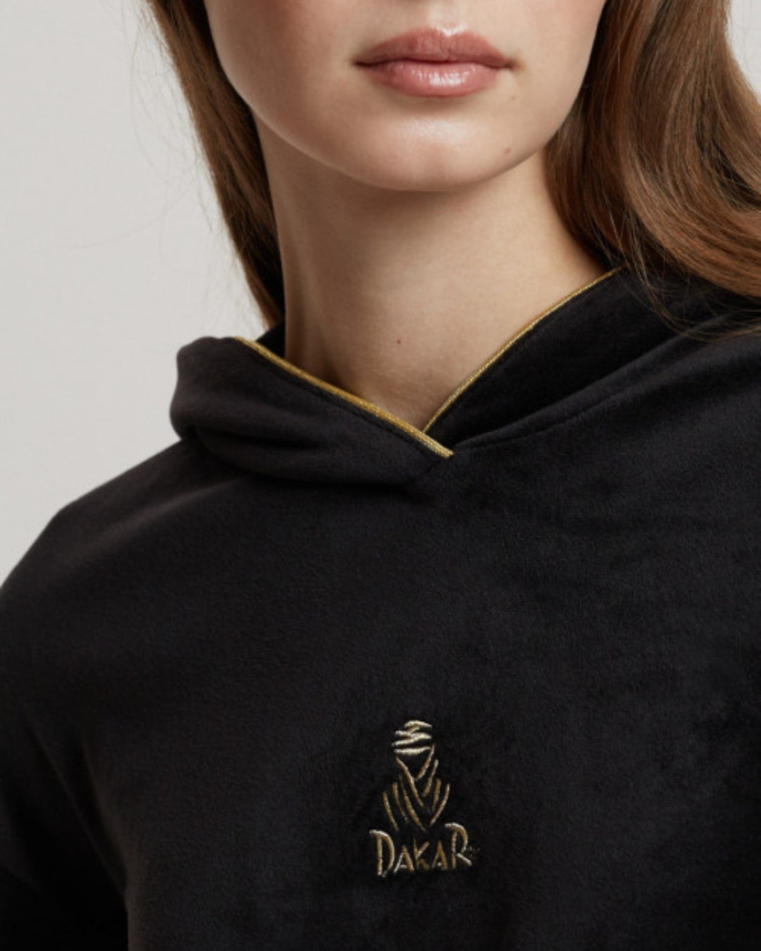 Sweat à capuche Femme Dakar VIP 30 - Noir