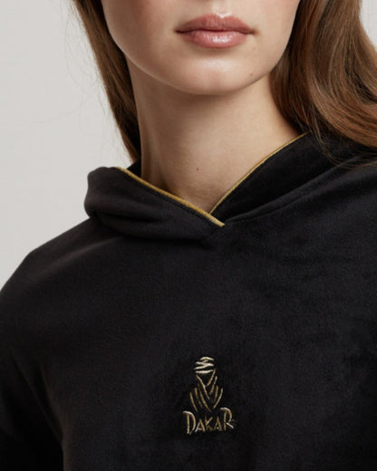 Sweat à capuche Femme Dakar VIP 30 - Noir