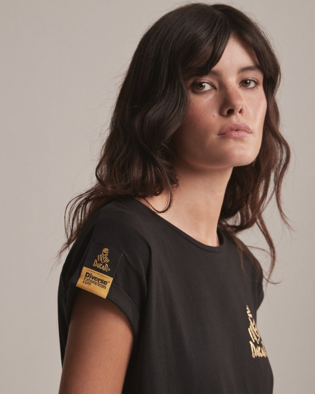 Dakar VIP Damen-T-Shirt, Größe 37 – Schwarz