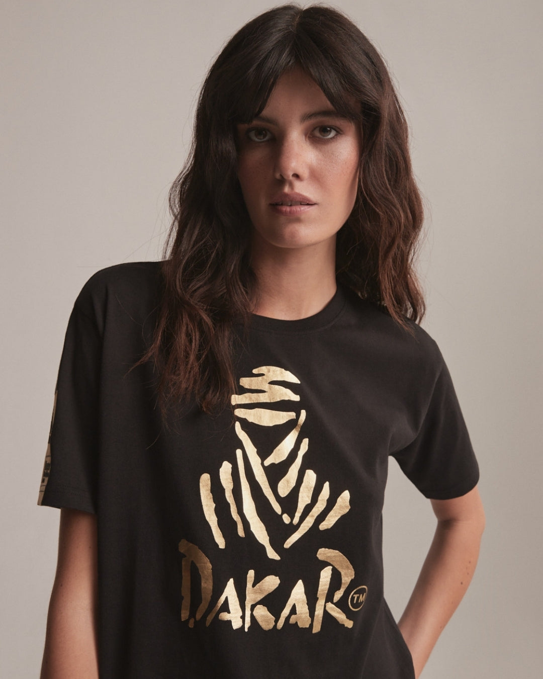 Dakar VIP Damen-T-Shirt, Größe 38 – Schwarz