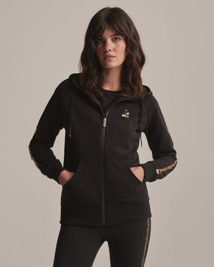 Sweat à Capuche zippé Femme Dakar VIP 51 - Noir