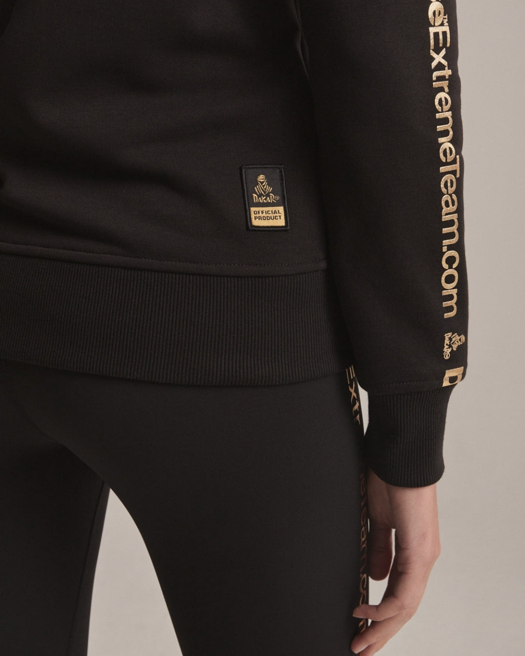 Sweat à Capuche zippé Femme Dakar VIP 51 - Noir