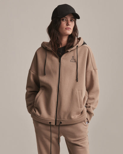 Sweat à capuche zippé Femme Dakar - Sable