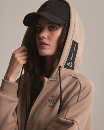 Sweat à capuche zippé Femme Dakar - Sable