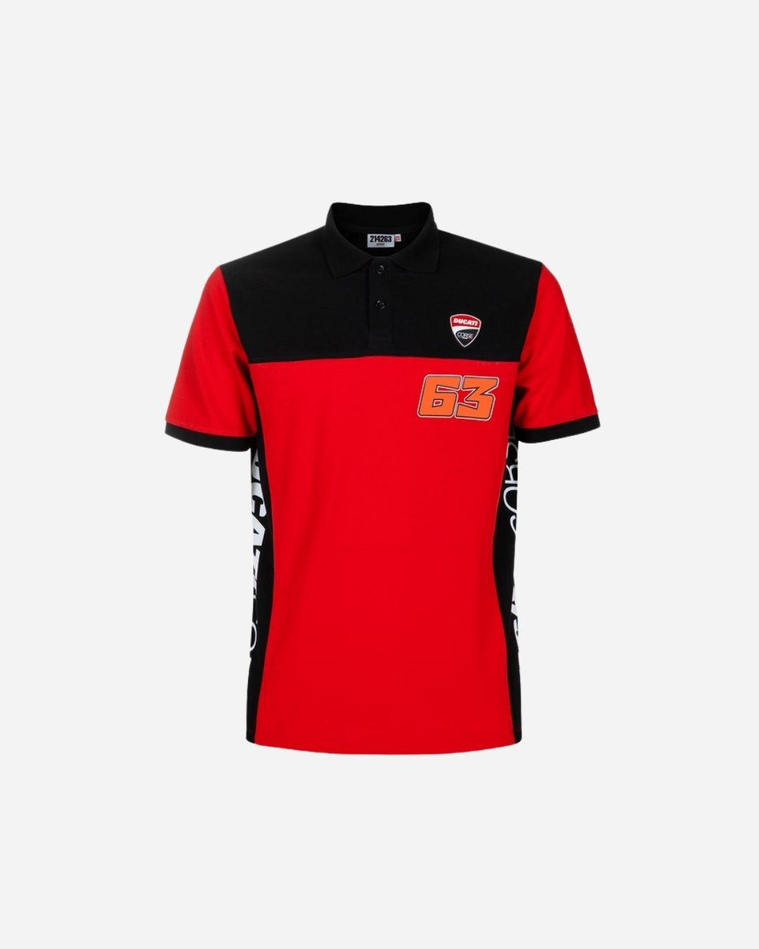 Polo VR46 Dual Ducati Bagnaia - Rouge