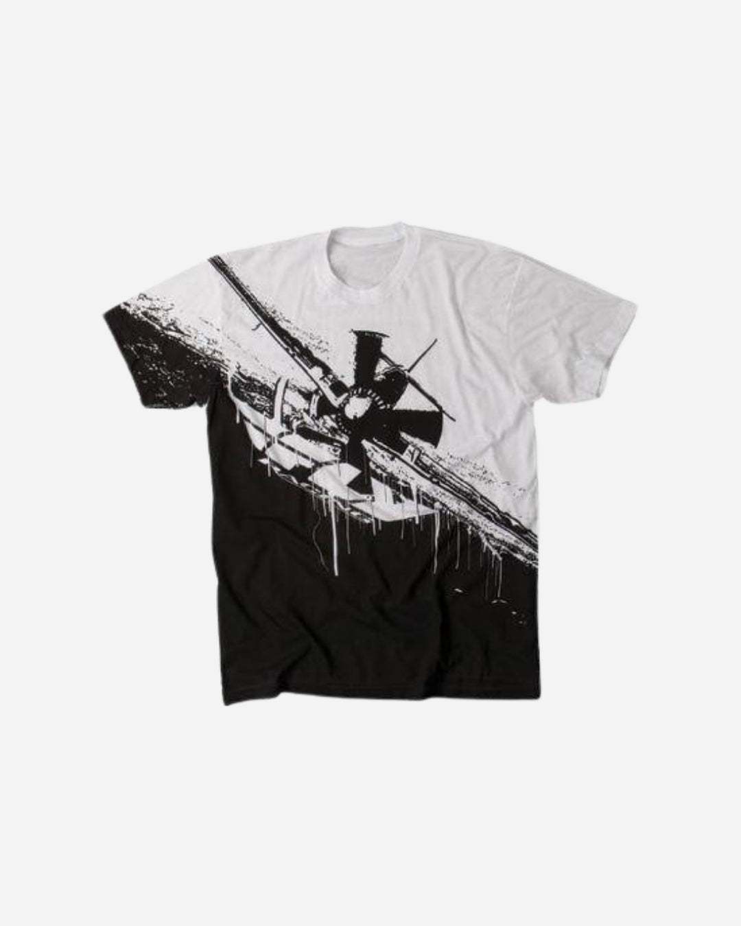 T-shirt Fly Racing Dogfight - Noir/Blanc