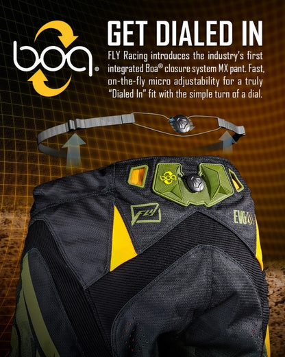 Pantalon Fly Racing EVO 2.1 - Noir/Rouge/Jaune