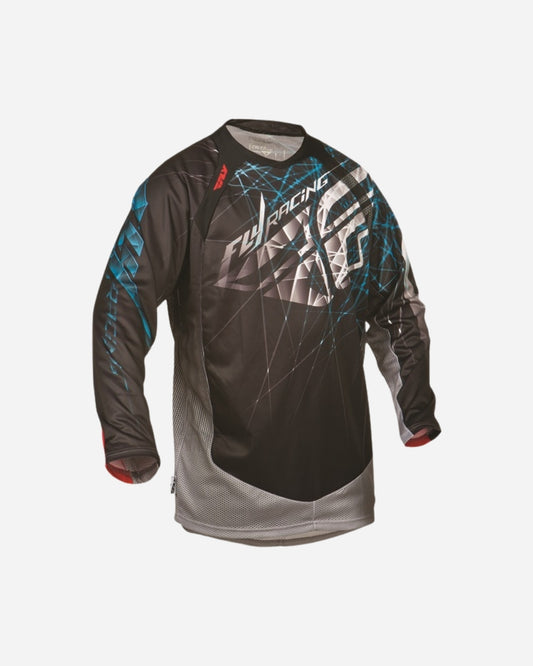 Maillot Fly Racing EVO Spike - Noir/Bleu
