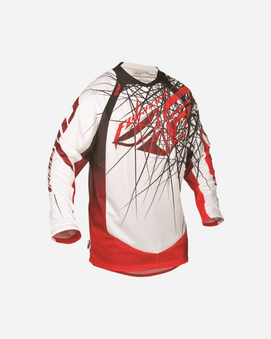 Maillot Fly Racing EVO Spike - Blanc/Rouge