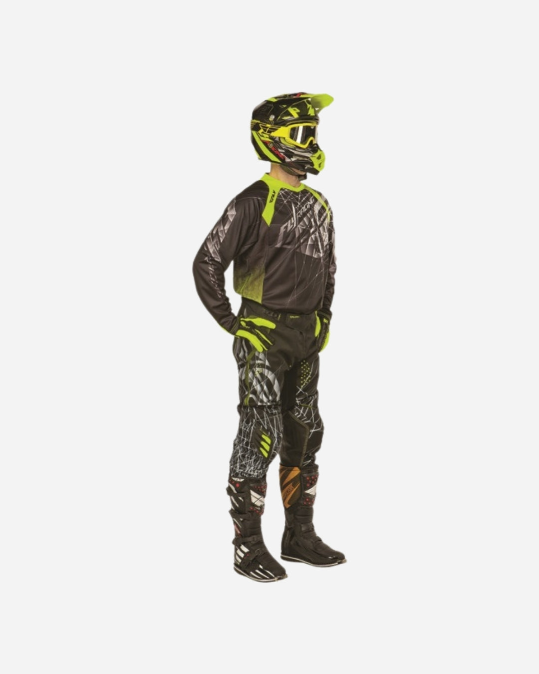 Pantalon Fly Racing EVO Spike - Noir/Hi-Vis