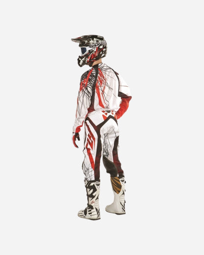 Pantalon Fly Racing EVO Spike - Blanc/Rouge