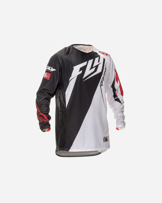Maillot Fly Racing EVO Switchback - Noir/Blanc