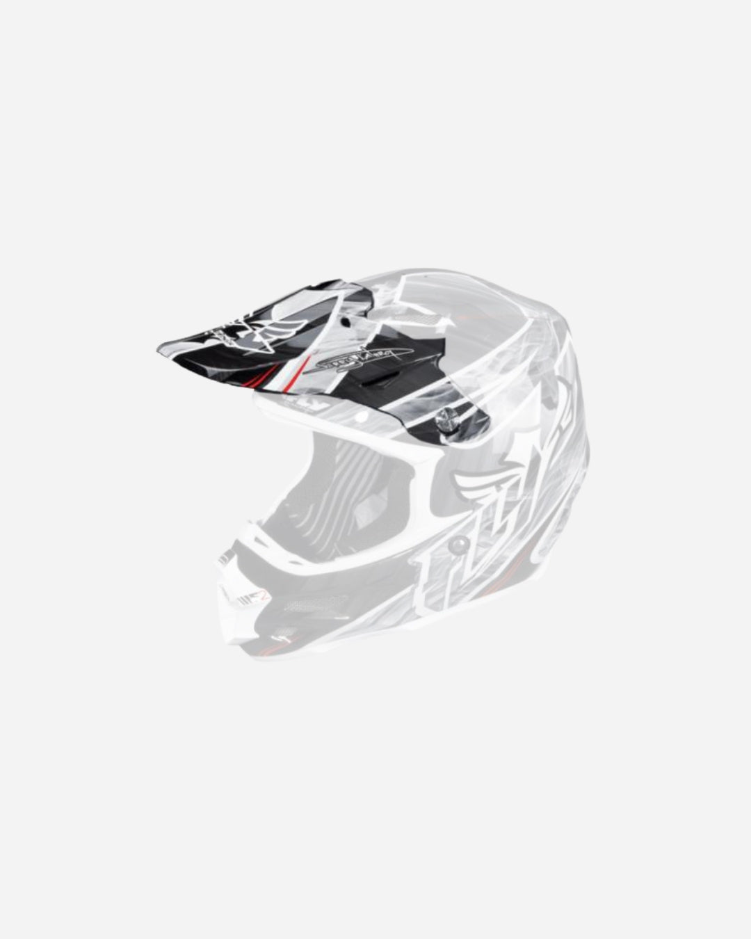 Visière Fly Racing F2 - Acétylène Noir/Blanc