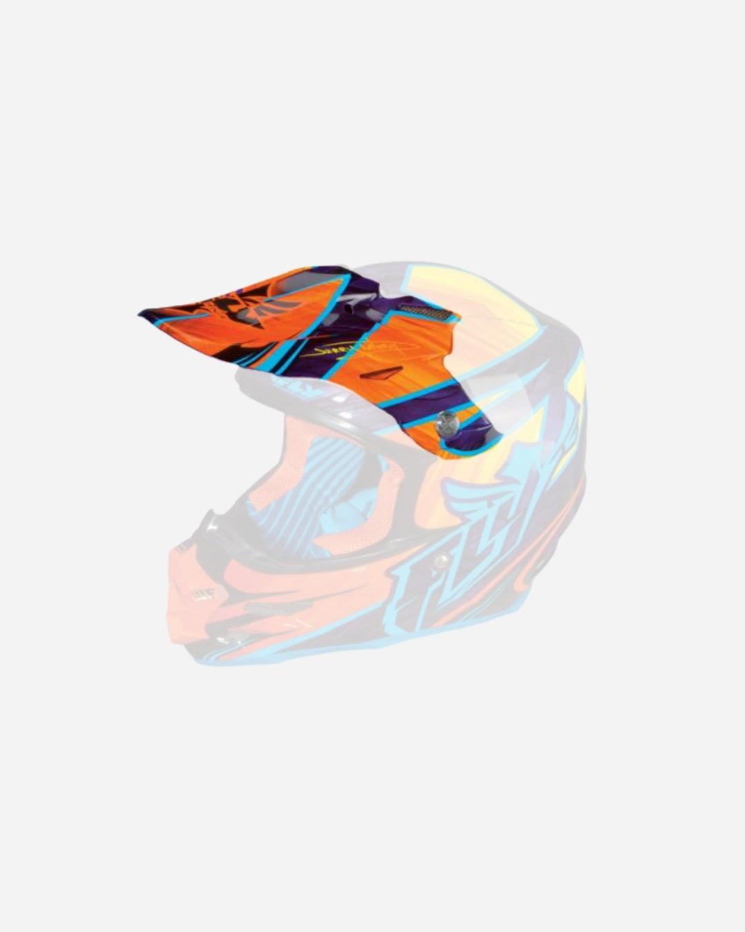 Visière Fly Racing F2 - Acétylène Orange/Violet