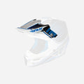 Visière Fly Racing F2 - Bleu canard/Blanc/Noir