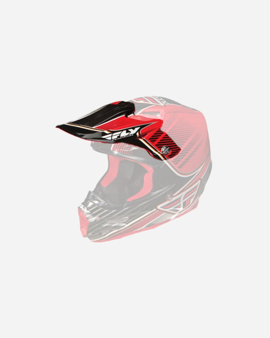 Visière Fly Racing F2 - Rouge canard/Noir