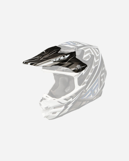 Visière Fly Racing F2 - Shorty Gris/Blanc/Noir