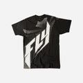 T-shirt Fly Racing Halftone - Noir/Blanc