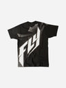 T-shirt Fly Racing Halftone - Noir/Blanc