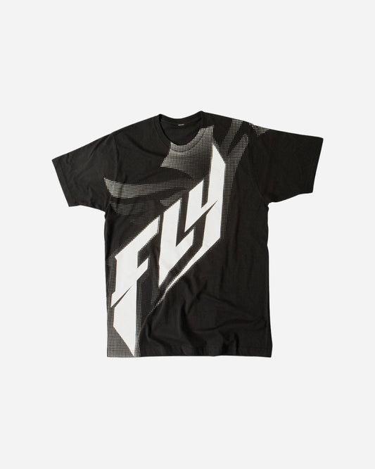 T-shirt Fly Racing Halftone - Noir/Blanc