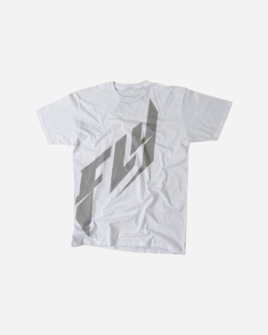 T-shirt Fly Racing Halftone - Blanc/Gris