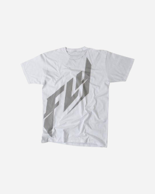 T-shirt Fly Racing Halftone - Blanc/Gris