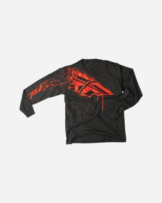 T-shirt à manches longues Fly Racing Inversion - Noir/Rouge