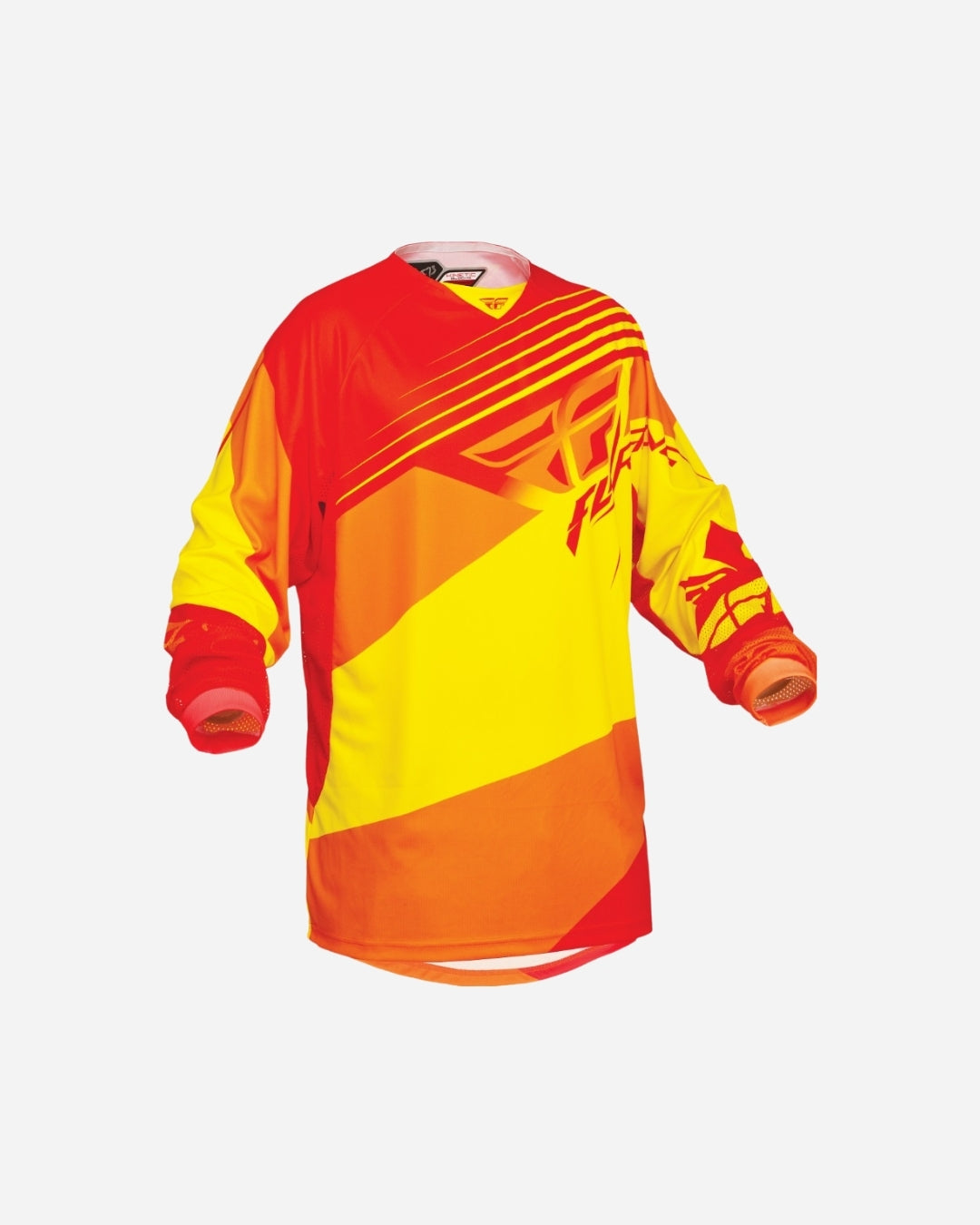 Maillot Fly Racing Kinetic Blocks - Rouge/Jaune