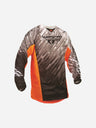 Maillot Fly Racing Kinetic Glitch - Noir/Blanc/Orange