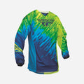 Fly Racing Kinetic Glitch Jersey - Blue/Hi-Vis