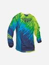 Maillot Fly Racing Kinetic Glitch - Bleu/Hi-Vis