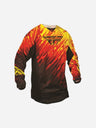 Maillot Fly Racing Kinetic Glitch - Rouge/Noir/Jaune