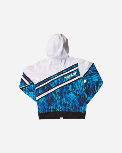 Sweat à capuche Fly Racing Kinetic - Bleu/Blanc