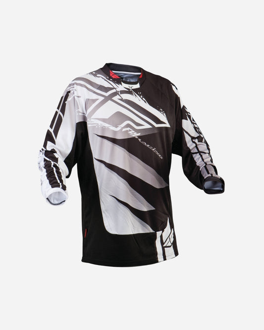 Maillot Fly Racing Kinetic - Noir/Blanc