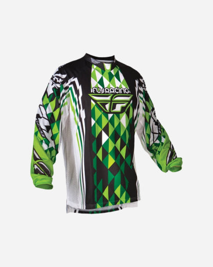 Maillot Fly Racing Kinetic - Vert/Blanc