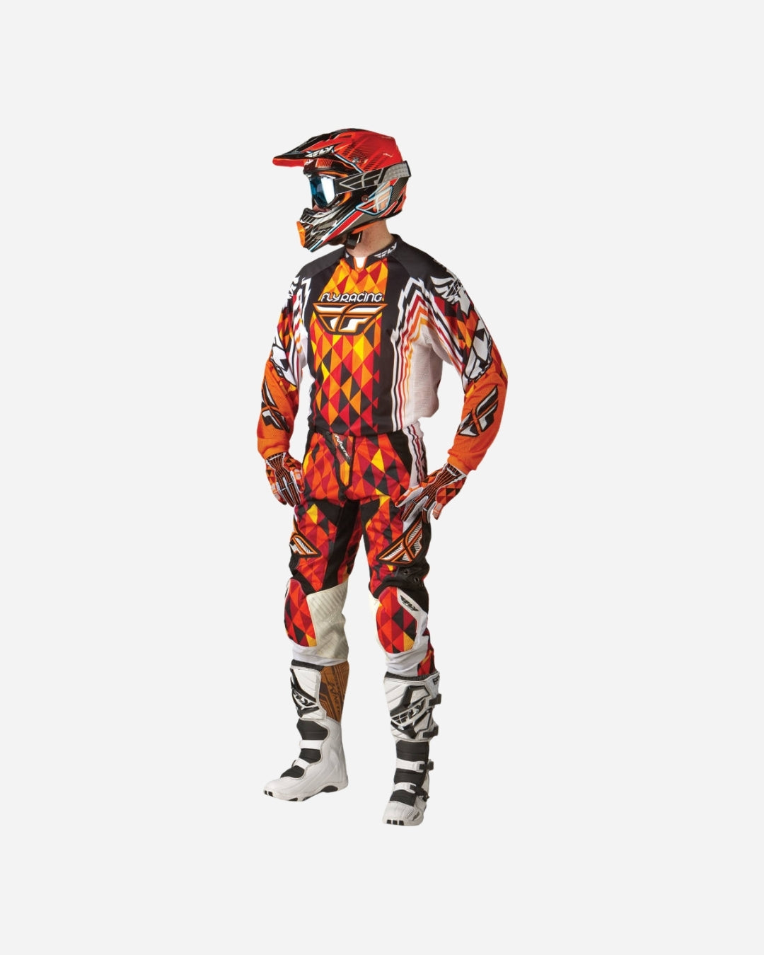 Maillot Fly Racing Kinetic - Orange/Noir