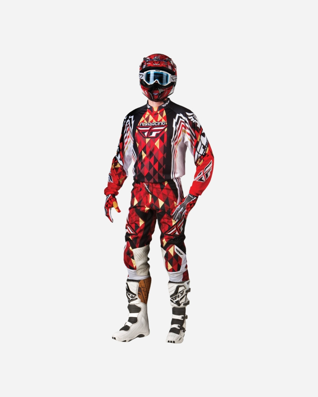 Maillot Fly Racing Kinetic - Rouge/Noir