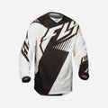 Maillot Fly Racing Kinetic Mesh - Noir/Blanc