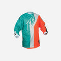 Maillot Fly Racing Kinetic Mesh - Bleu sarcelle/orange