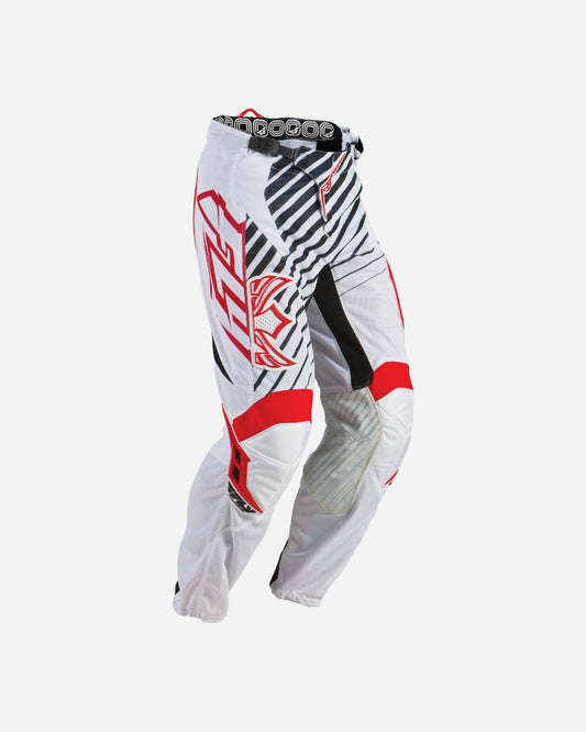 Pantalon Fly Racing Kinetic Mesh - Rouge/Blanc