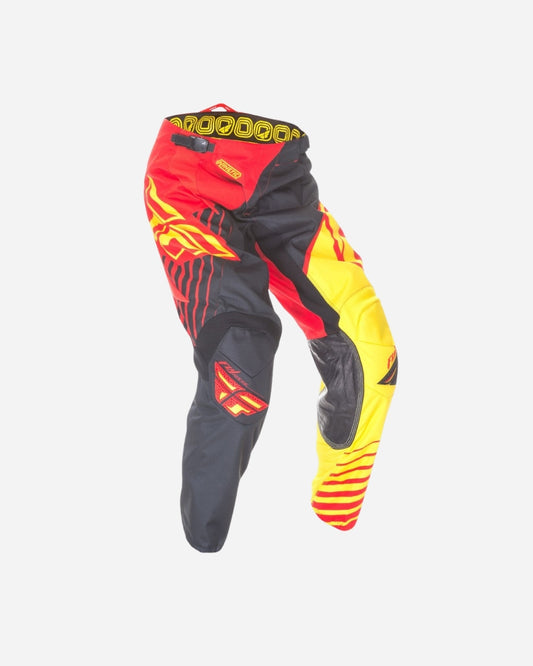 Pantalon Fly Racing Kinetic Vector - Rouge/Noir/Jaune